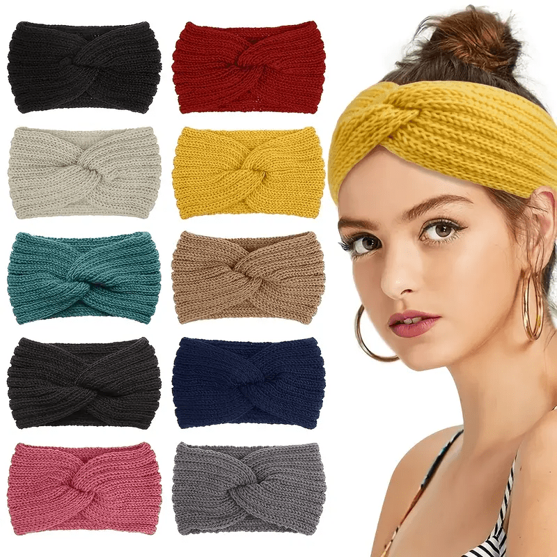 Knit Winter Headband Ear Protection Soft Hairbands