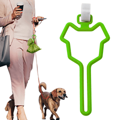 Dog Waste Bag Holder with Leash Attachment