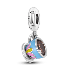 Red Wine Glass Charm Pendant Bead for Bracelet Necklace DIY Jewelry Gift