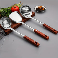 3 Pc Stainless Steel Cutlery Set Kitchen Utensils Safe Non-stick Tools