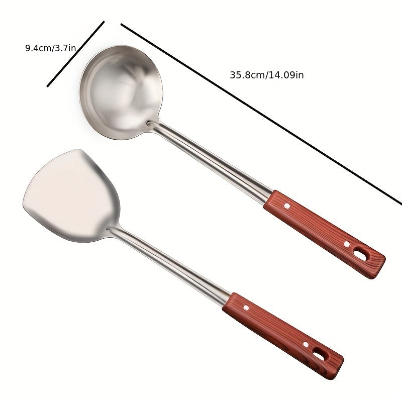 3 Pc Stainless Steel Cutlery Set Kitchen Utensils Safe Non-stick Tools