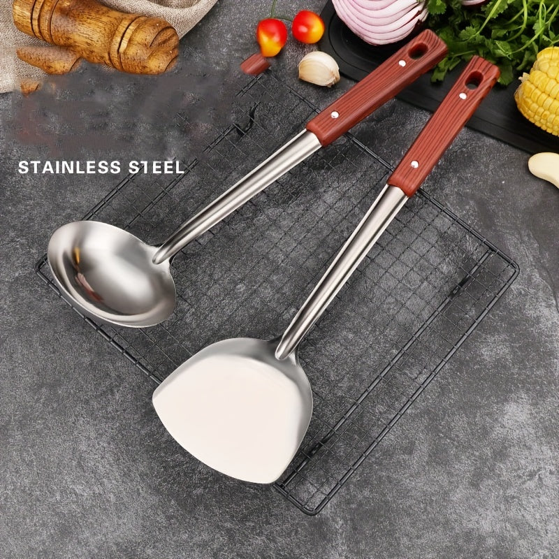 3 Pc Stainless Steel Cutlery Set Kitchen Utensils Safe Non-stick Tools