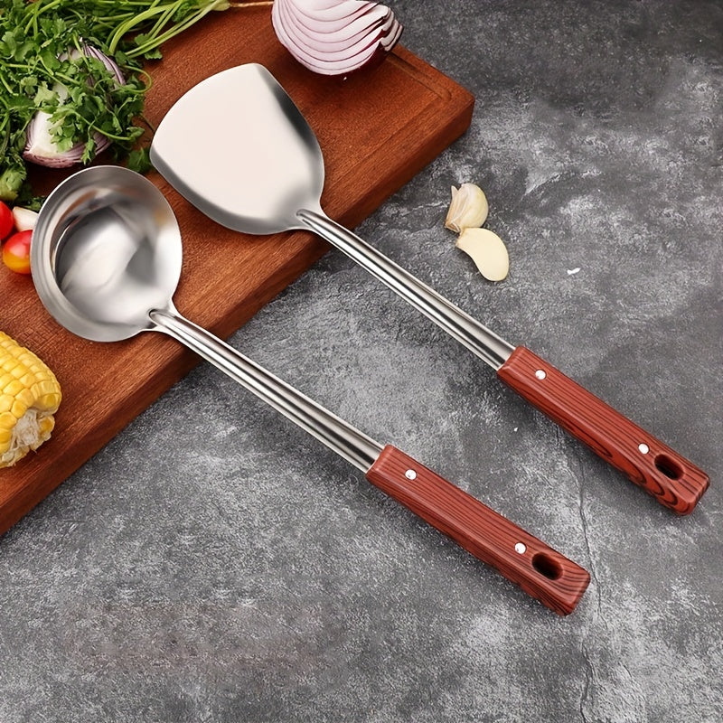3 Pc Stainless Steel Cutlery Set Kitchen Utensils Safe Non-stick Tools