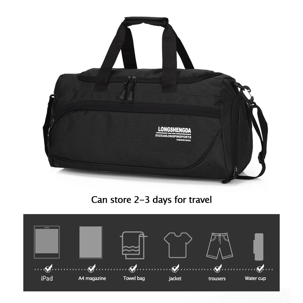 Portable Gym Yoga Bag with Wet Separation Duffle Bags
