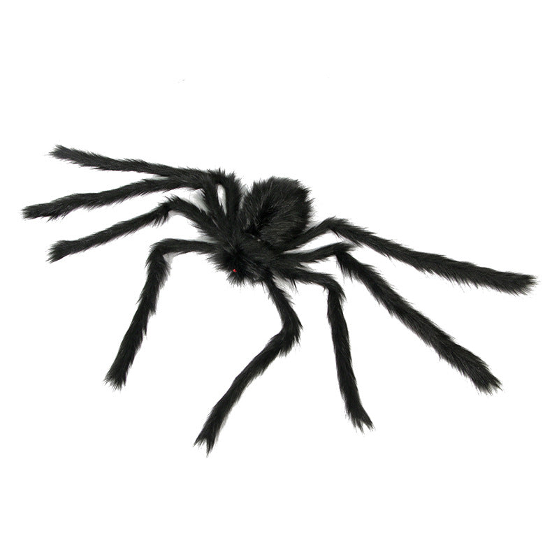 Halloween Spider Web Decoration Props Plush Spider