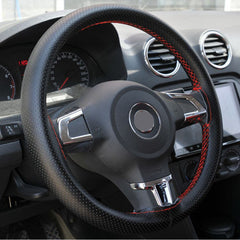 Soft Leather Braid Steering Wheel Cover Car Interior Accessories