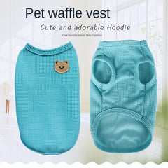 Waffle Pet Vest For Small Medium Dogs Spring And Summer Costume