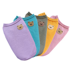 Waffle Pet Vest For Small Medium Dogs Spring And Summer Costume