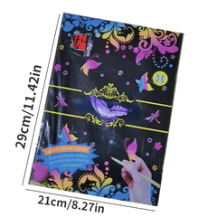 Kids Colorful Scraping Paper for DIY Painting A4 Size