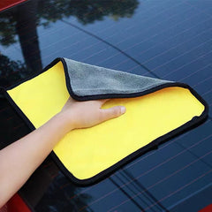 3pcs Car Towel Thickened Absorbent Coral Fleece Double sided Car Wash Towel