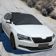 Car Sunshade Snow Cover Windshield Cover Magnetic Half Cover Oxford Cloth