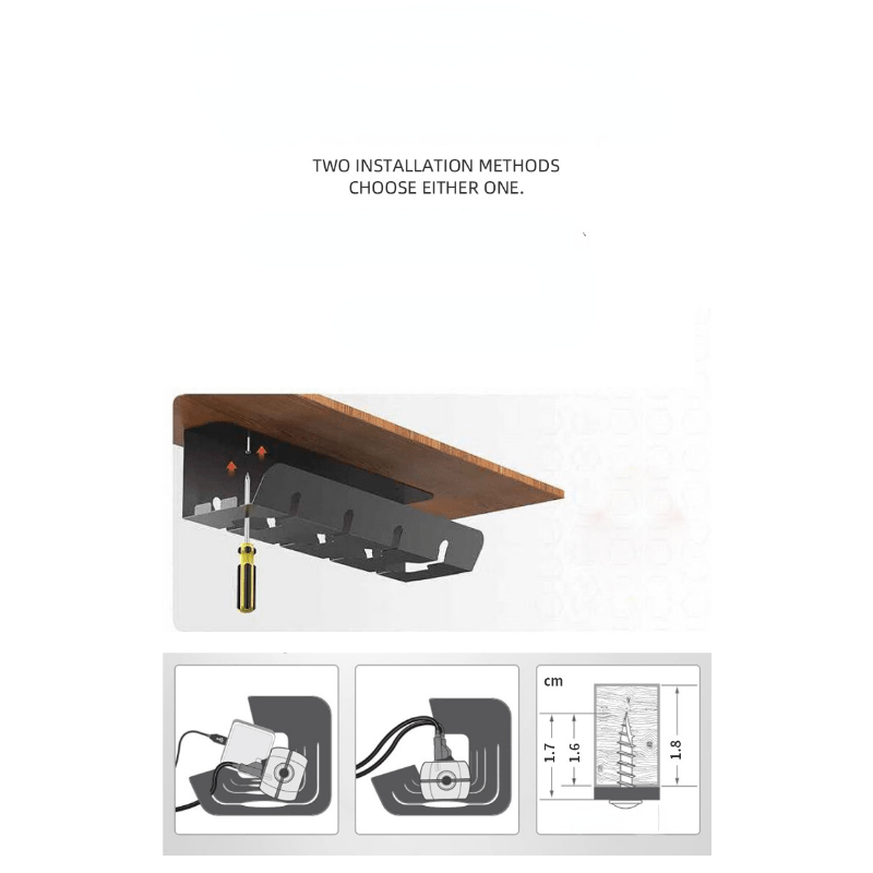 Cable Management Rack for Computer Table