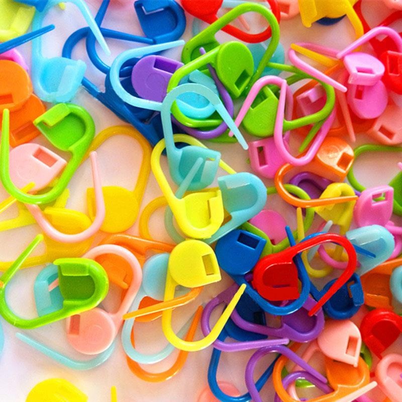 1000pcs Multicolor Stitch Markers Crochet Locking Accessories Needle Clip Knitti