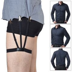 Men's Shirt Stays Belt With Non-slip Clips Keep Shirt Tucked
