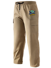 Flap Pockets Cargo Pants Men's Casual Drawstring Cargo Pants