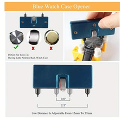 Adjustable Watch Repair Tool Kit - 8pcs Set for Watch Back Remover and Opener