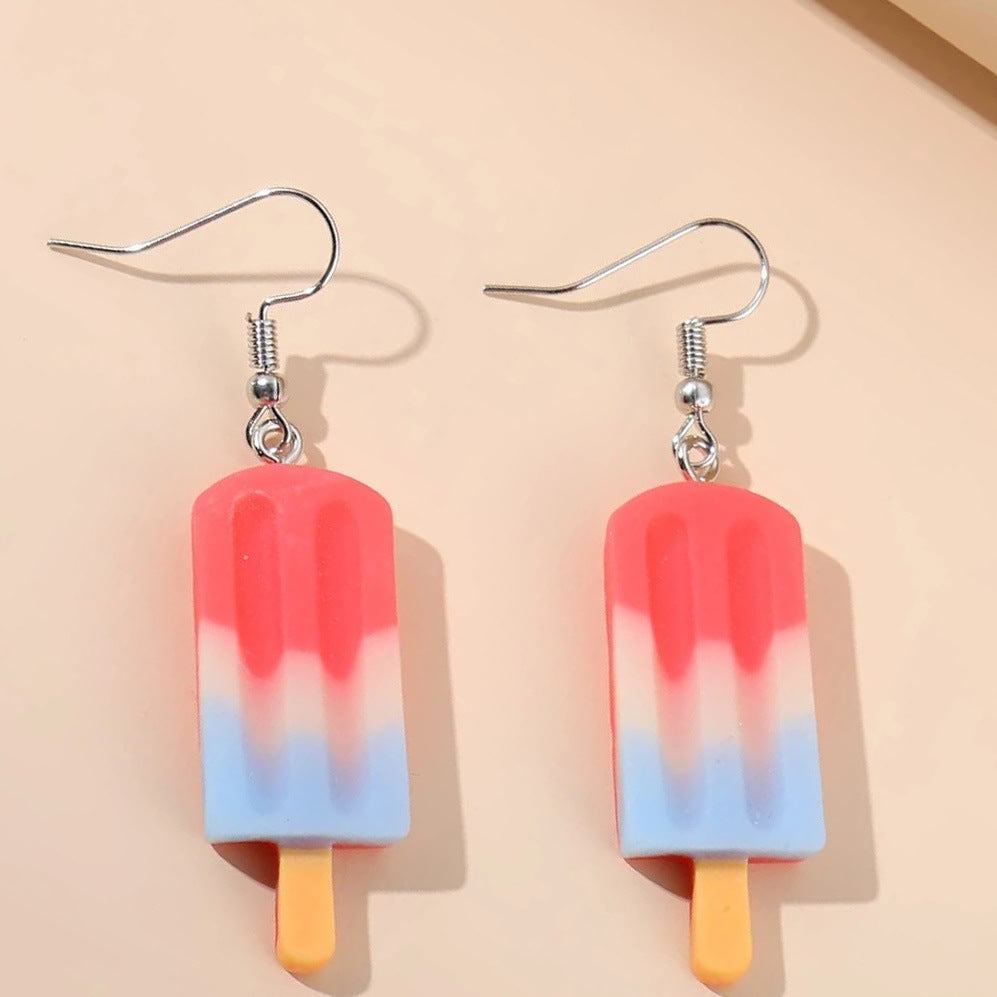 Simulation Mini Food Cake Fruit Hook Earrings Jewelry Gift