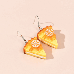Simulation Mini Food Cake Fruit Hook Earrings Jewelry Gift
