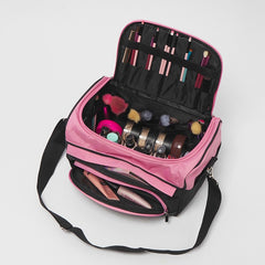 Large Capacity Colorblock Cosmetic Handbag Lightweight Portable Bag