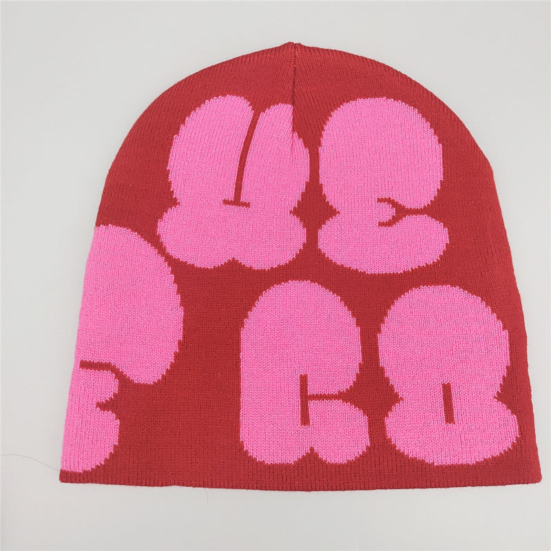 Fashionable Ear Protection Sport Beanie Hat With Printing