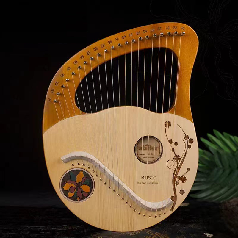 19-String Portable Small Harp Lyre Harp Konghou Instrument