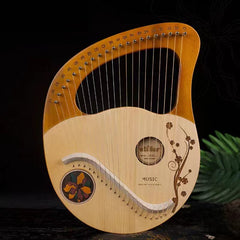 19-String Portable Small Harp Lyre Harp Konghou Instrument