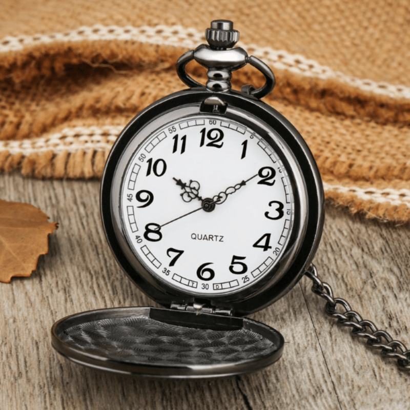 Daughter Antique Quartz Pocket Watch Retro Pocket Clock Chain