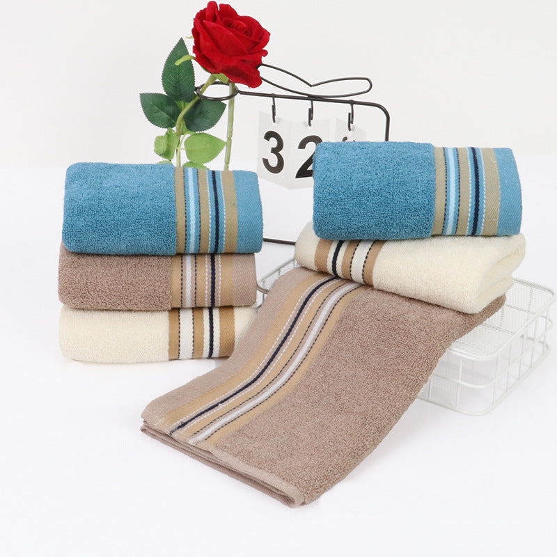 Soft Thickened Hand Towel 13x29in Plain Absorbent Towel For Bathroom