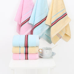 Soft Thickened Hand Towel 13x29in Plain Absorbent Towel For Bathroom