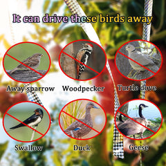 2pcs Bird Scare Tape Reflective Holographic Pigeon Repellent Tape