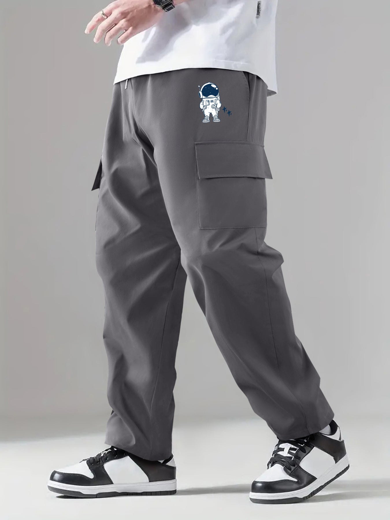 Men's Classic Cargo Pants Casual Loose Fit Joggers