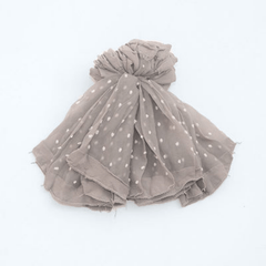 Girls Dot Transparent Silk Crew Socks for Summer