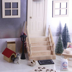 Mini Wooden Handrail Staircase Home Decor Gift