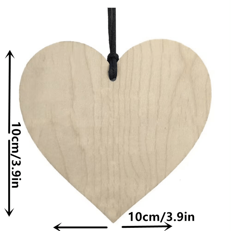Wooden Heart Hanging Plaque Good Neighbor Welcome Blessing Gift