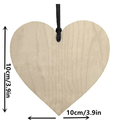 Wooden Heart Hanging Plaque Good Neighbor Welcome Blessing Gift