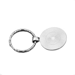 To My Daughter Letter Print Pendant Keychain