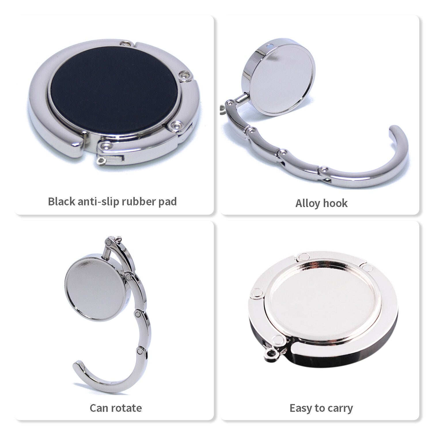 Bag Hanger Tote Hook Folding Storage Rack Portable Alloy Hook
