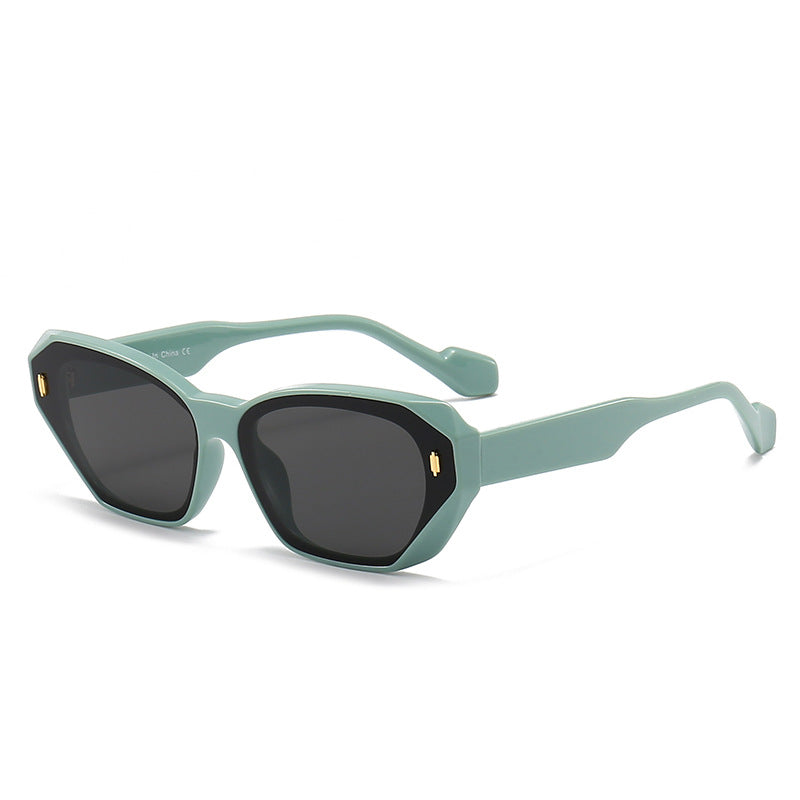 Geometric Cat Eye Sunglasses Anti Glare UV400 Sun Shades