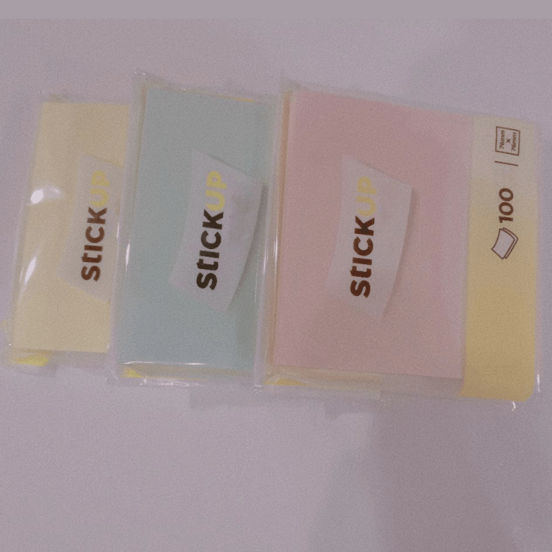 100 Sheets Morandi Color Student Square Sticky Notes Office Message Notes