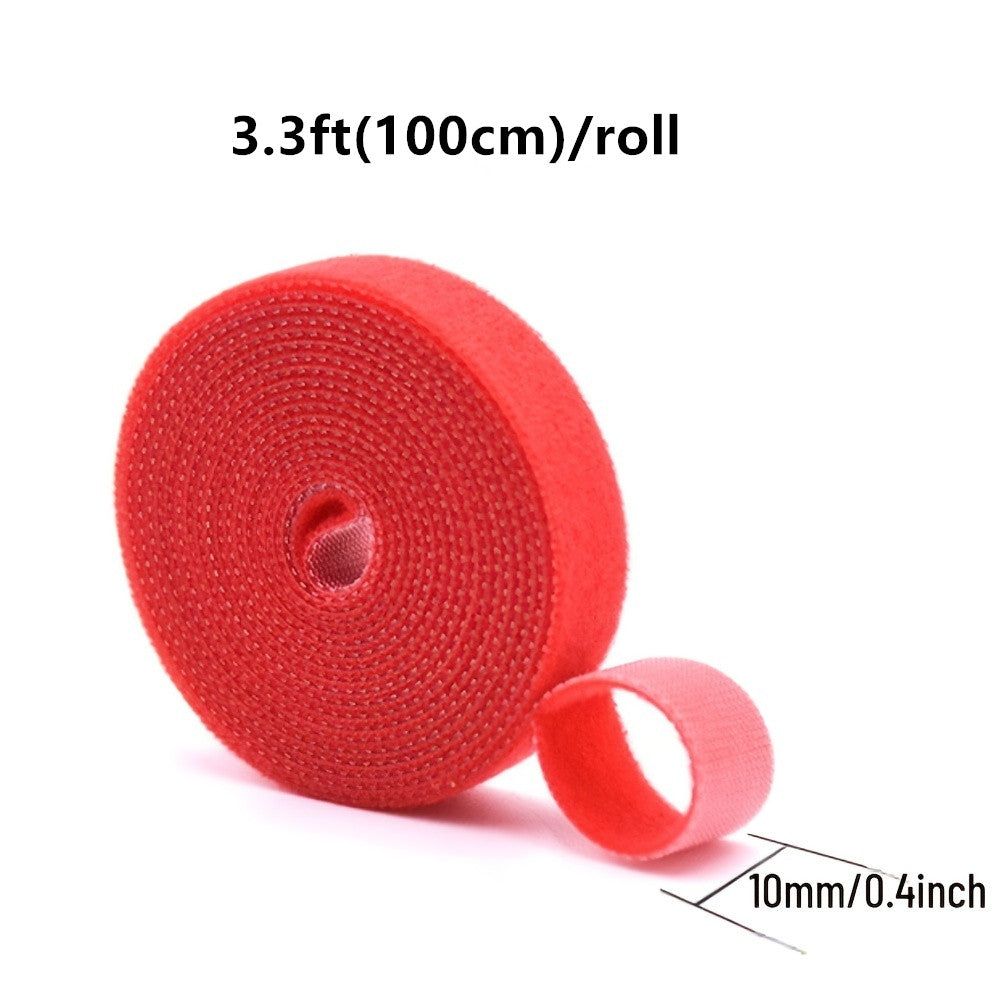 6 Rolls Hook & Loop Straps for Home & Office Organization