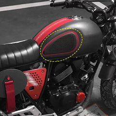 2pcs Motorbike Tank Knee Pad Gas Fuel Tank Rubber Stickers Protector