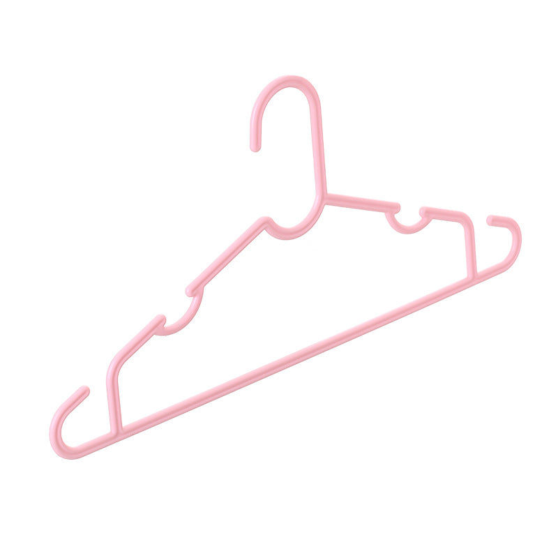 5pcs Non-slip Plastic Coat Hanger Groove Household Clothes Hanger