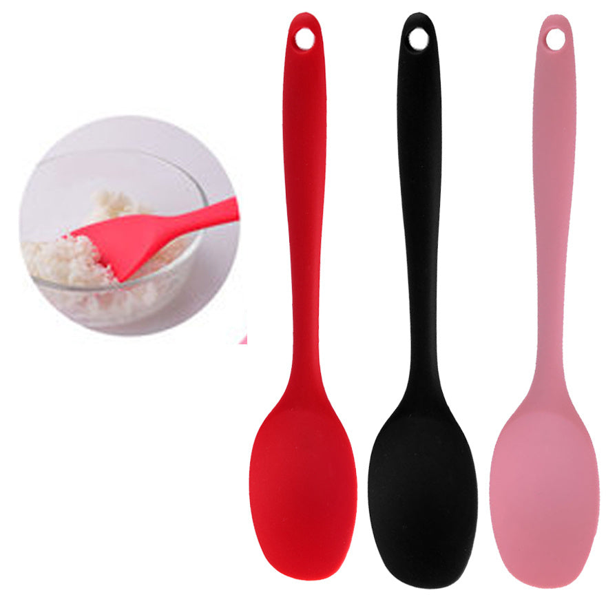 Non Stick Silicone Soup Spoon for Kitchen & Camping