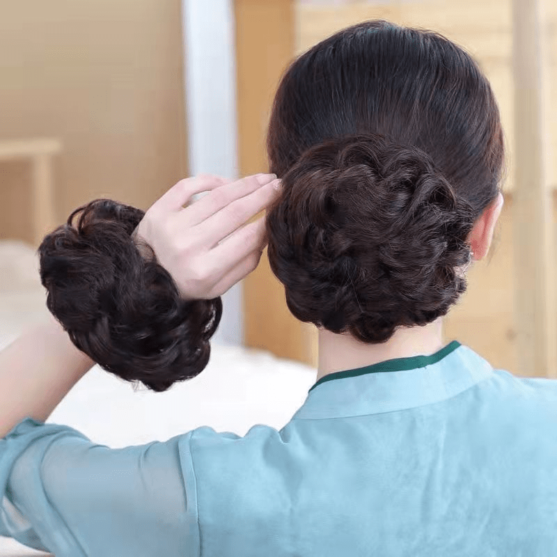 Messy Donut Hair Buns Updo Chignon Synthetic Extensions for Daily Use