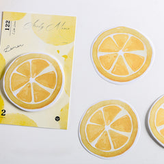 Realistic Fruit Basket Memo Pad Set w/ Sticky Notes - 4 Styles