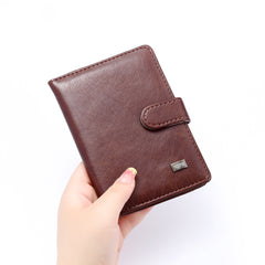 Vintage Solid Bifold Coin Purse Portable Clutch Coin Purse