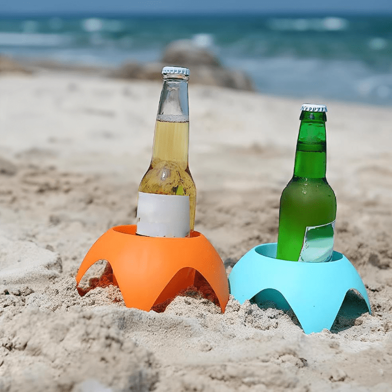 Portable Beach Cup Holder - Keep Drinks Stable and Sand-Free