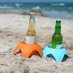 Portable Beach Cup Holder - Keep Drinks Stable and Sand-Free