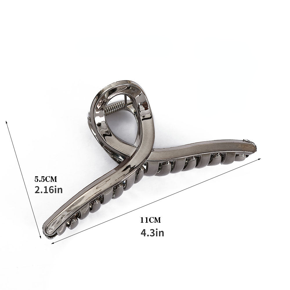Metallic Hair Claw Ponytail Holder Hair Accessories