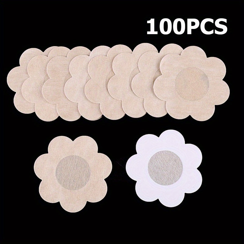 100pcs Nipple Covers Self-Adhesive Invisible Bra Women's Lingerie